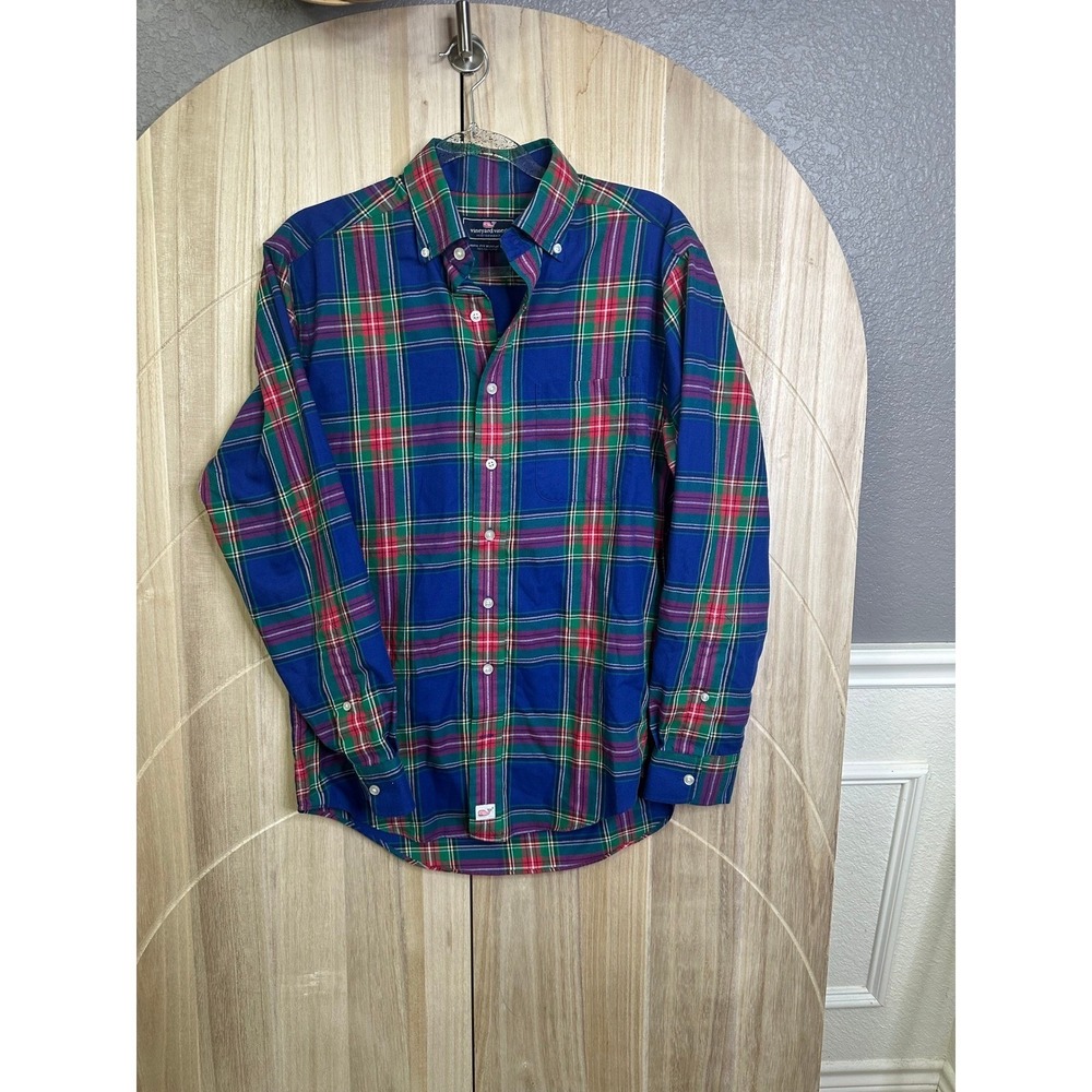 Vineyard Vines Men's Plaid Performance Classic Fit Murray Shirt‎ Small